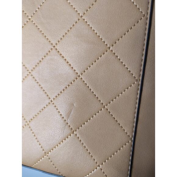 Steve Madden quilted camel tan fall shoulder bag - Picture 2 of 10
